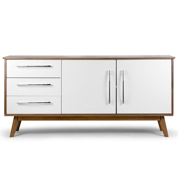 Alva Scandinavian Style Sideboard Buffet Table with Cabinet and Drawers